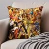 KKKing of Fighters Game Character Cushion Cover Pillowcase Antidustmite Invisible Zipper Short Plush Sofa Cushion