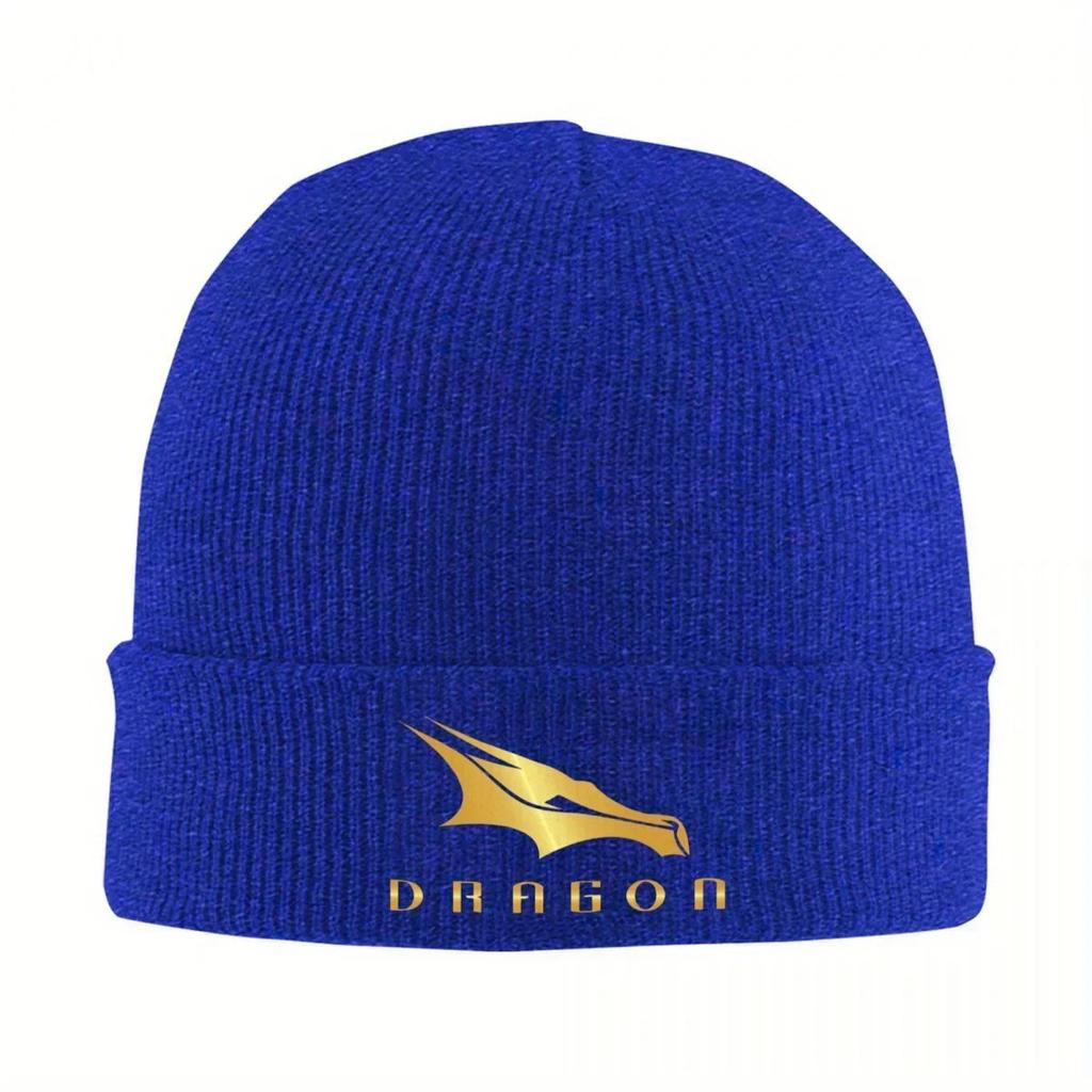 New Dragon Spacex Gold Edition Hats Autumn Winter Skullies Beanies Warm Caps Unisex Women Knitted Caps