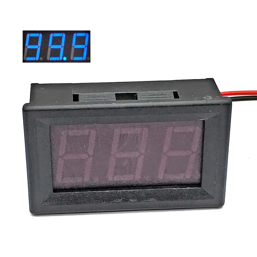 

0.56 Цифровий Вольтметр DC5-120V/DC 5V До 120V Цифровий Вольтметр Панельний Вимірювач Напруги для 12V 24V 96V Електромобіля Мотоцикла DC5V-120V BLUE