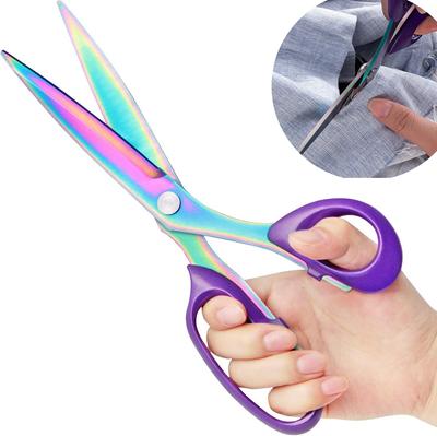 Extra ostré šicí nůžky Heavy Duty Titanový povlak Kované z nerezové oceli Víceúčelové nůžky pro krejčovství Krejčovství