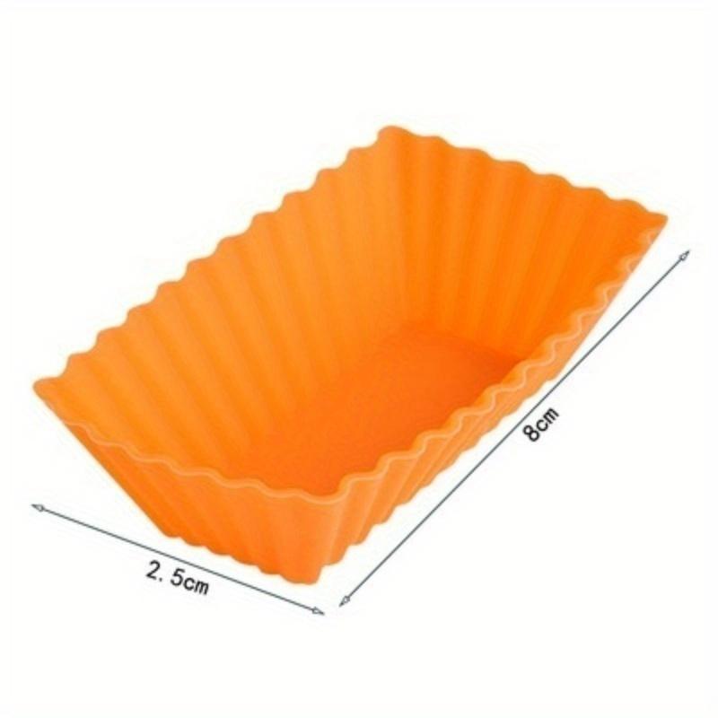 10/20 PCS Silicone Cake Mold Rectangular Moulds Cup Jelly Chocolate Soap Mould Kitchen Suppily Color