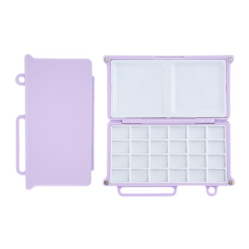 24 Colors Watercolour Paint Palette Watercolour Paint Box Empty Watercolor Box Paint Tray Palette for Artists