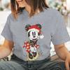 Women Men Mickey Minnie Christmas Shirt Cartoon Graphic Merry Christmas Couple Matching Tshirts