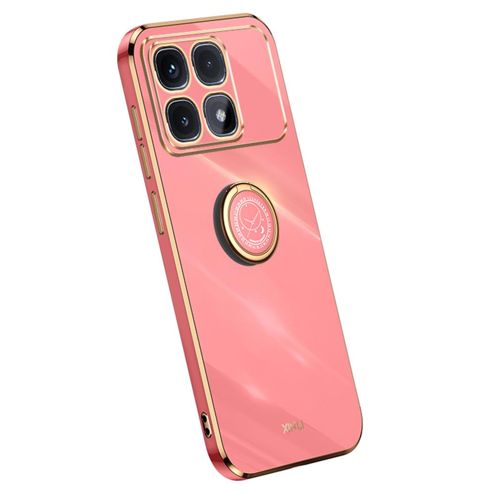 XINLI For Xiaomi Redmi K70 Ultra Case Ring Kickstand Electroplating TPU Phone Cover
