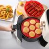 3pcs Silicone Air Fryer Tray Frying Cage Mold Basket Pot 3in1 7QT Reusable Hot Dog Bacon Cake Rack Home Party Baking Accessories