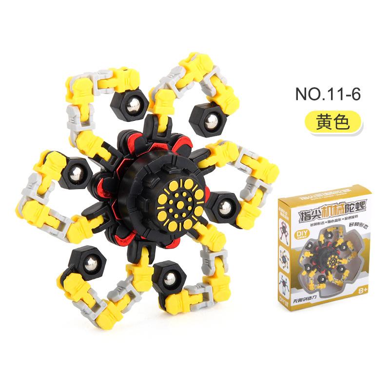 Fingertip Mechanical Gyro Decompression Toy Chain Spinning Top DIY Educational Toys