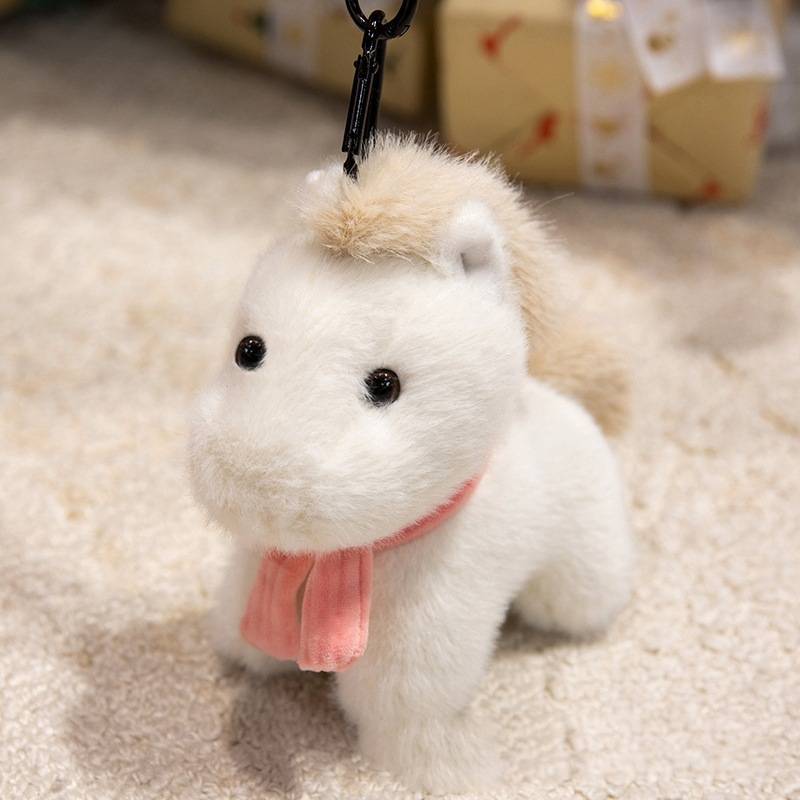 Plush Animal Horse Figurine With Soft Short Plush For Year Of The Horse Celebration Gift