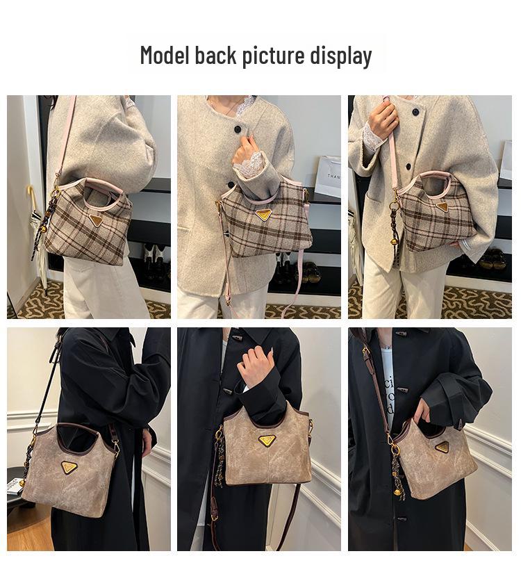 2024 Women's Trendy Cross-Border Tote Bag - Autumn/Winter All-Match Handbag, Commuter Shoulder & Messenger Bag