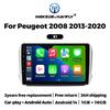 Android Car Radio Multimedia Player for Peugeot 2008 208 Series 2013-2020 Carplay Auto Autoradio GPS Navigation Stereo Receiver