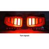 1 Set LED Rear Fog Lamp For Jeep Gladiator 2019 2020 2021 2022 Car Bumper Brake Light Reflector Turn Signal Indicators