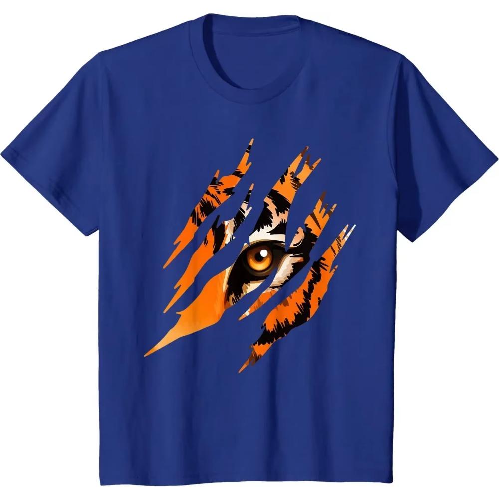 Tiger Eye Safari Zoo Wildlife Animal Zookeeper Costume Gift T-Shirt Streetwear Men Clothing New Arrivals 2023 Men  Four Seasons