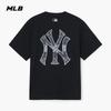 MLB Unisex Loose Faux Denim Back Label Short Sleeve Tee 3ATSM0663