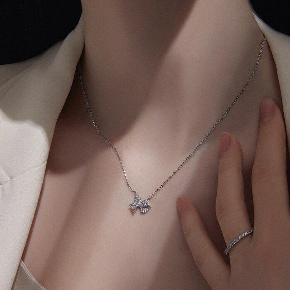 [Luvre Paris] 14K Clara Ribbon Necklace Na0469
