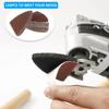 129Pcs New Oscillating Tool Multipurpose Sanding Pads Kit Universal Finger Sanding Pad 60-320 Grit Triangle Finger Sandpaper Set