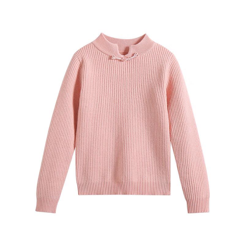 Taoding Girls  Chinese Style Thick Knit Pullover 120 (45-50 lbs)