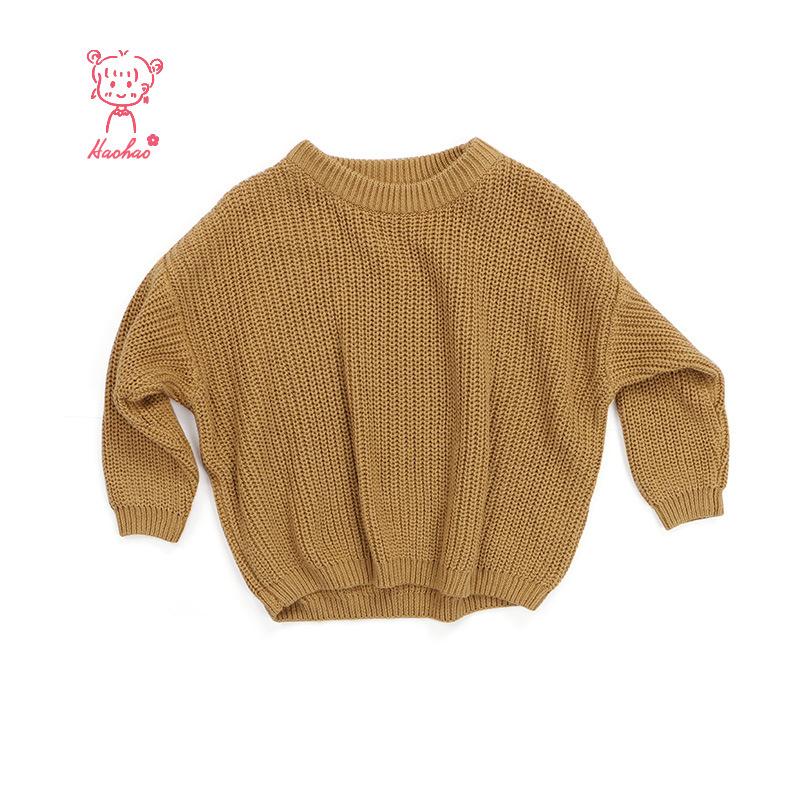 0-9M Autumn New Baby Boys Girls Clothes Baby Sweater Toddler Knit Sweater Newborn Knitwear Long Sleeve Cotton Baby Pullover Tops
