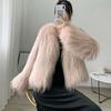 New imitation fur coat, female imitation fox hair, raccoon hair, imitation autumn and winter thickened temperament light