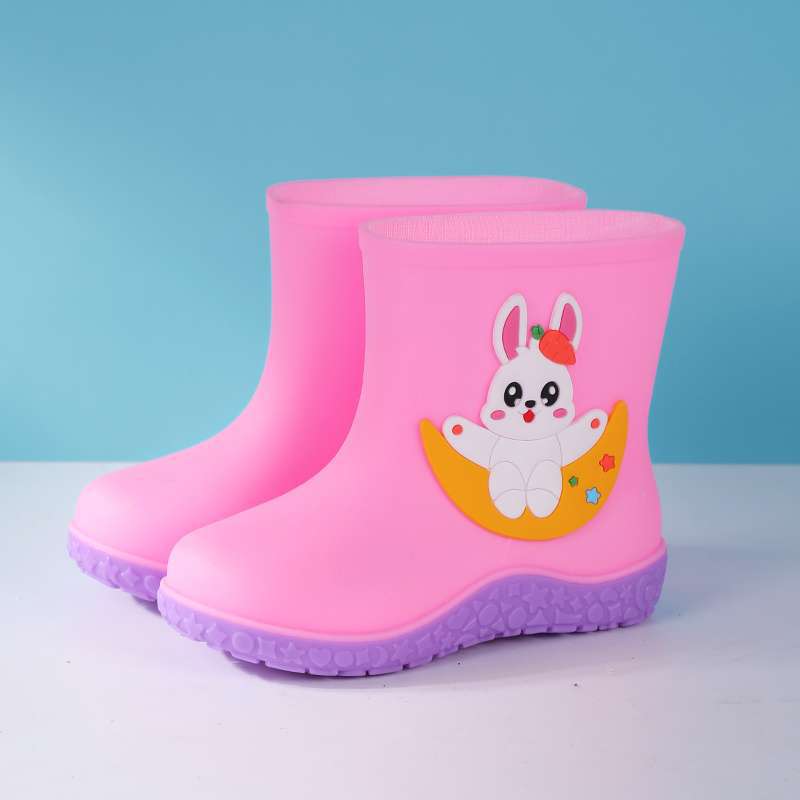 2025 Mode Kinder Universal-Regenstiefel mit Baumwolle Rutschfeste Wasserschuhe Kinderregenschuhe Männer und Frauen Niedliche Cartoon 1~ 8 Jahre alt