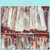 Natural Clear White Quartz Crystal Point Healing Wand Unique Mineral Specimen Ornament For Spiritual Growth And Health