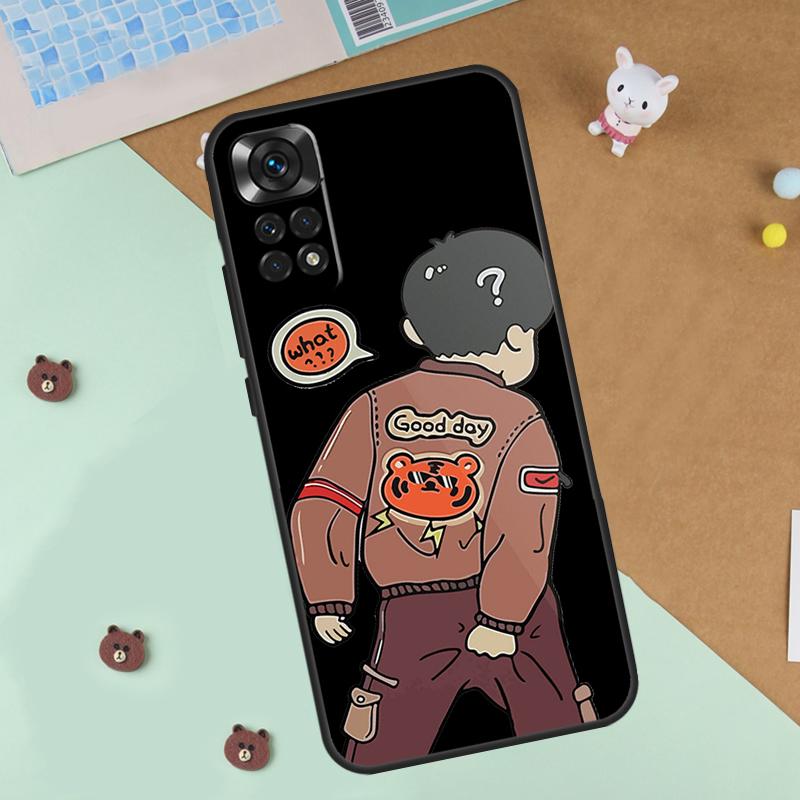 Cartoon Couple Love Boy Girl Case For Xiaomi Redmi 14C 10C 12C 13C Cover For Redmi Note 14 Pro 13 9 10 11 12 10S 11S 12S