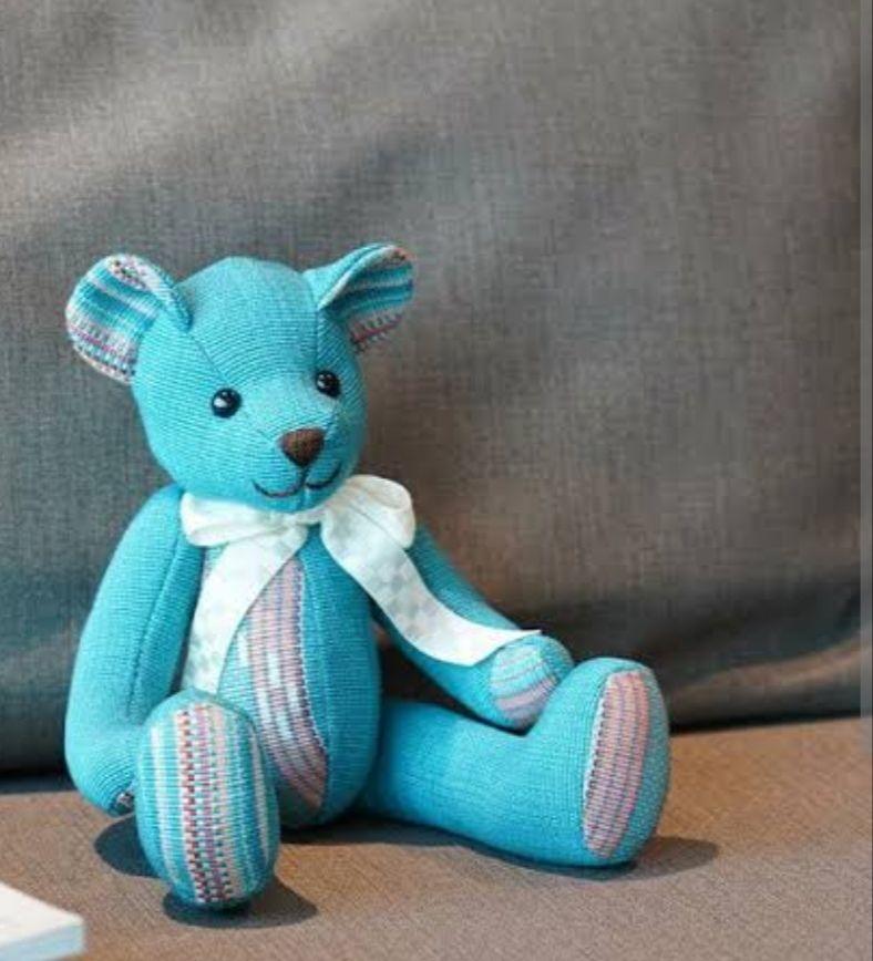 

[USED] Teddy Bear [Blue] Kanasa Bear Plush Toy Body