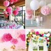 9Pcs Xmas Halloween Handmade Bunting Tissue Paper Flower Wedding Party Decor