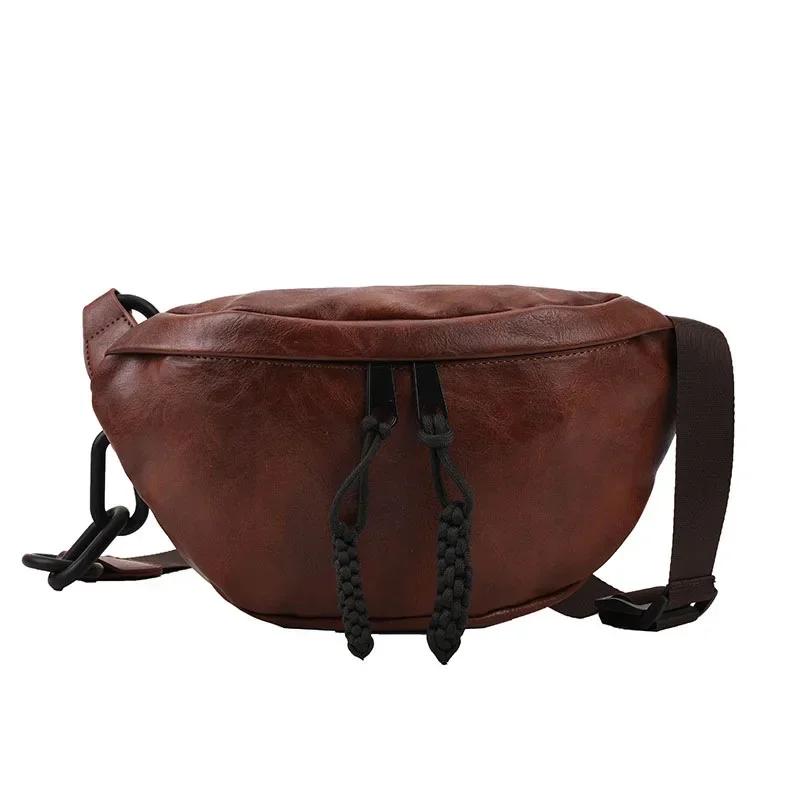 

Fashion Soft Leather Waist Bag Ladies Fanny Pack Shoulder Belt Purse Bags Fashion Designer Crossbody Chest Bags