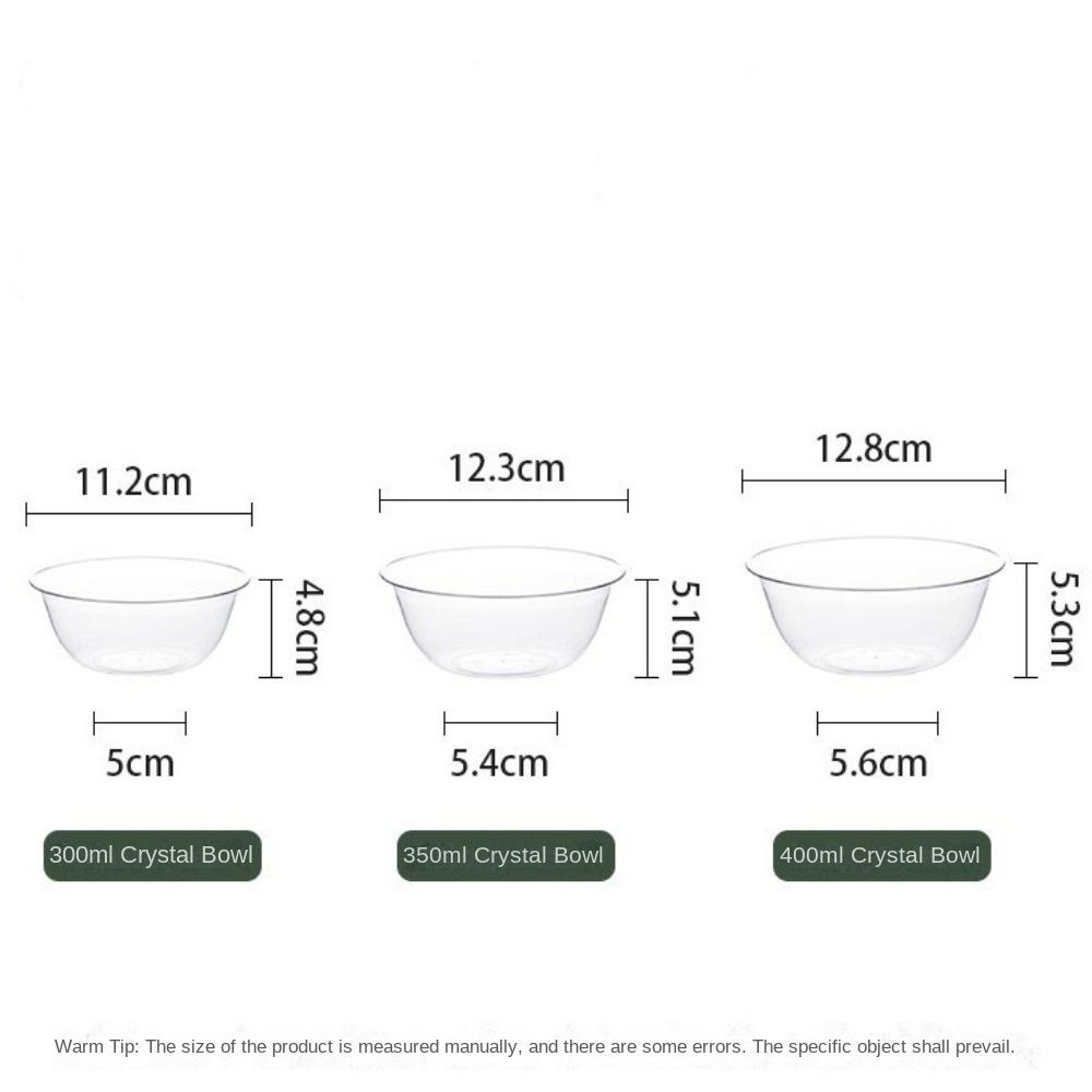25PCS Bol de prânz de unică folosință gros, transparent, pentru oală fierbinte, bol de supă de calitate alimentară