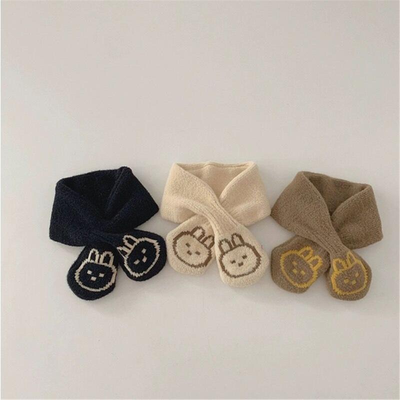 Einfarbiger Babyschal Kinder Nackenwärmer Herbst Winter Nackenbedeckung Winddichtes Halstuch für Jungen und Mädchen 6M bis 4J