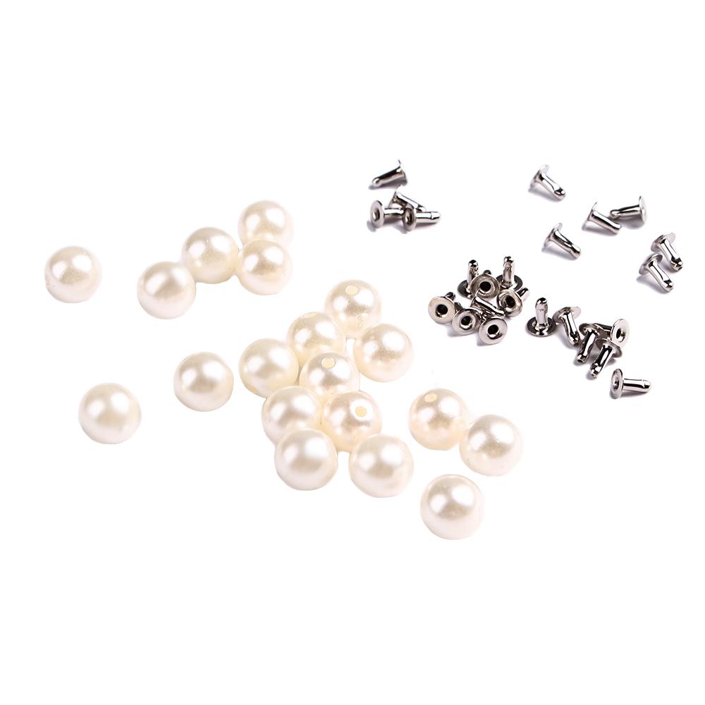 Accessories Hat Bag Shoes for Cloth Pants Bag Shoes Decor Garment Rivets Pearl Rivets Buttons DIY