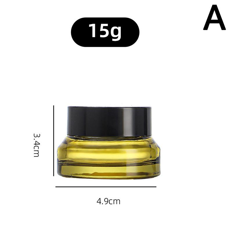 15Ml-60Ml Empty Refillable Bottle Green Glass Diy Cosmetic Bottle Cream Lotion Jar Pump Bottle For Shampoo Portable Travel