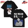 Maglietta Vintage Mac Miller, T-shirt Hip Hop Music, Top Streetwear Unisex, Regali per Fan