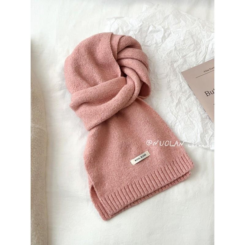 Soft Wool Blend Knit Scarf Women Winter Warm Lightweight Minimalist Style Long Wrap Shawl In Multiple Colors