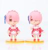 Adorable Pvc Rem Figure Set Six Cute Q Version Models From Re Zero Starting Life In Another World