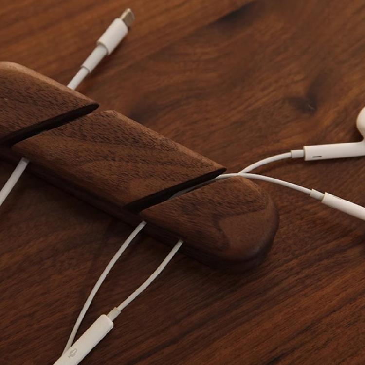 Wood Cable Management Clips Adhesive MultiSlot Organizers for Desk Home Office Auto Slimly Cable Organizers Wire Holders