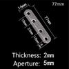 10pcs Stainless Steel Flat Straight Brace Brackets Easy to Install Convenient Use for Wood Furniture Connecting