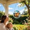 Sun Catcher Ornaments Fade-Resistant Colorful 2D Acrylic Pendant Window Decor Puzzle Ornament For Bedroom Living Room