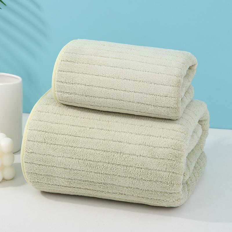 Korallenfleece-Handtuch großes Set Mutter-Kind-Handtuch Erwachsenen-Paar Heimgebrauch täglich weich und bequem Wasseraufnahme