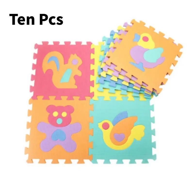 Fruit Animal Digital Solid Color Foam Baby Play Mat Cartoon Puzzle Toddler Piece