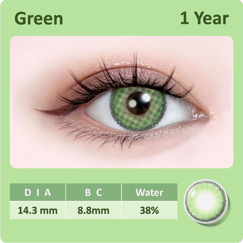 Color Contact Lenses 1 pair for colorful Eyes 14.3mm Yearly Use Soft Cheap Lens Natural color