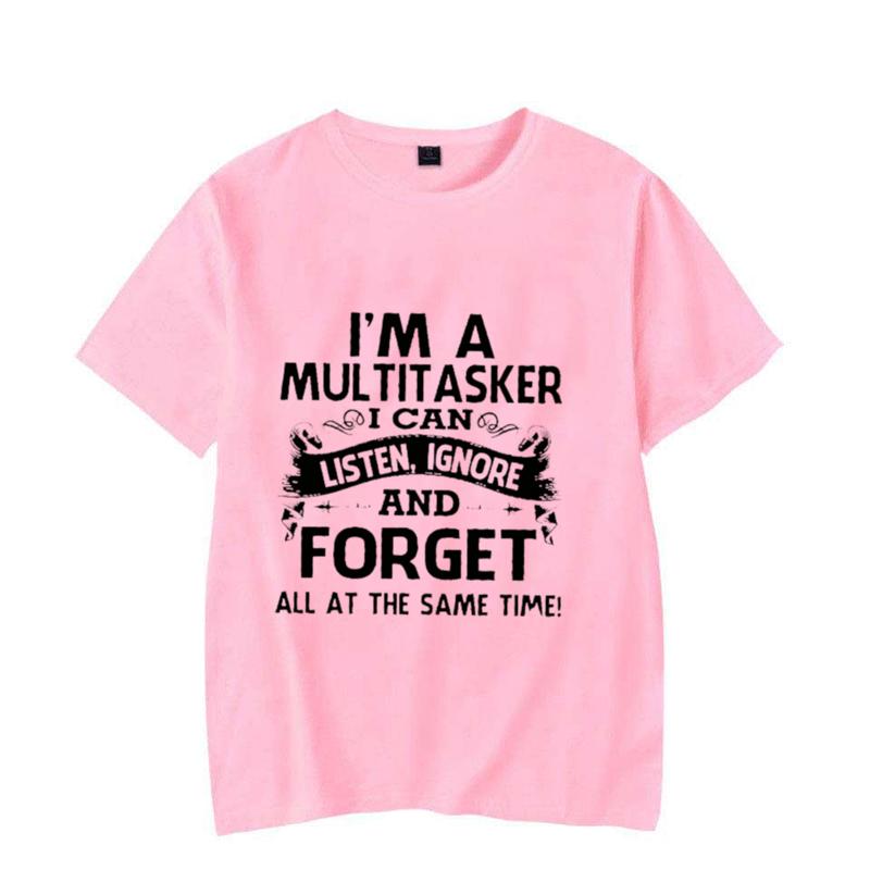 Jsem multitasker Umím poslouchat ignorovat a zapomenout Tričko Vtipné Sarkastické Grafické Tričko Top Dámské Hipster Humor Tričko Y2k Oblečení