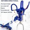 1Pcs Heavy Duty Portable Foldable Stand 360° Adjustable Fishing Rod Holder With Ground Spike For Bank