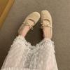 Retro Wildleder Innenhöhenerhöhung Mary Jane Einzelne Schuhe Damenschuhe 2025 Frühling und Sommer neue Ballerina Sanfte Abendschuhe