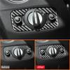 For Ford Mondeo 2011-2013 Carbon Fiber Auto Interior Front Headlight Adjust Control Buttons Knob Panel Frame Decoration Sticker