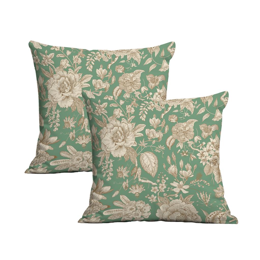 New Creative European Retro Floral Pillowcase Double-sided Printed Home Cushion Pillowcase Multiple Styles Available