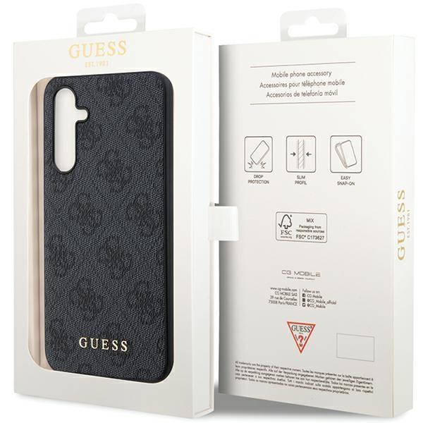 Guess Guhcs23Feg4Gfgr S23 Fe S711Šedý/Grey Pevný obal 4G Kovové Zlaté Logo