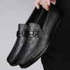Fashion New Fashion Genuine Leather Mens Casual Shoes Breathable Comfort Loafers Slip-on Mens Driving Shoes Luxury Lazy Shoes Moccasins