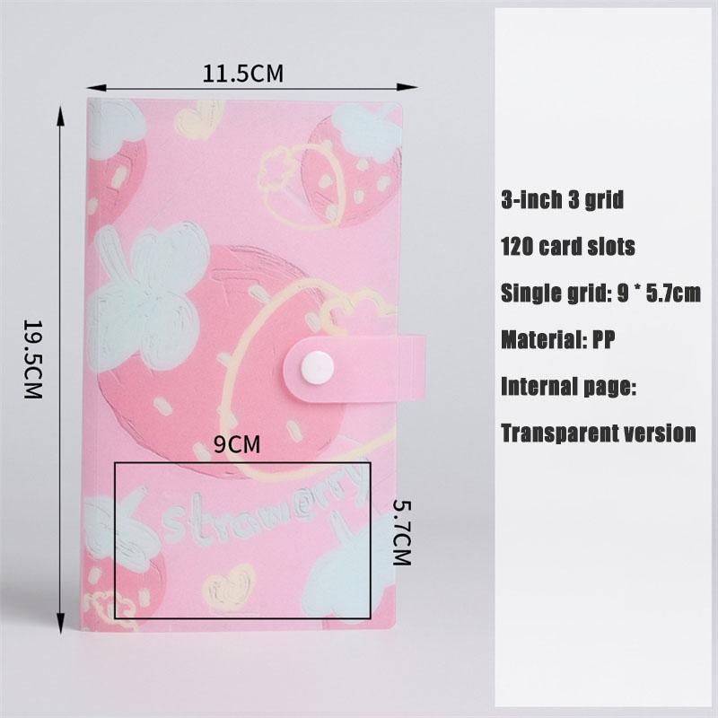 120slots Cute Fruit Design Photocard Binder Album 3 Inch Card Storage Kpop Idol Photo Card Collection Notebook For Fans Gift