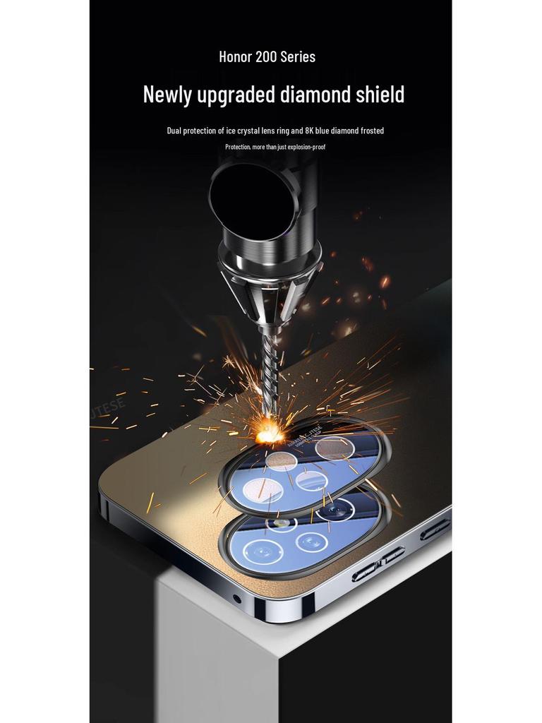 Honor 200 Pro Ultra-Thin Frosted Anti-Drop Full-Coverage Protective Phone Case