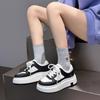 Little White Shoes Women's 2025 Autumn New Thick-soled Heightening Board Shoes Women's Versatile Flat-bottomed Breathable Casual Shoes